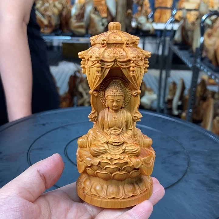 柏木（崖柏）西方三佛