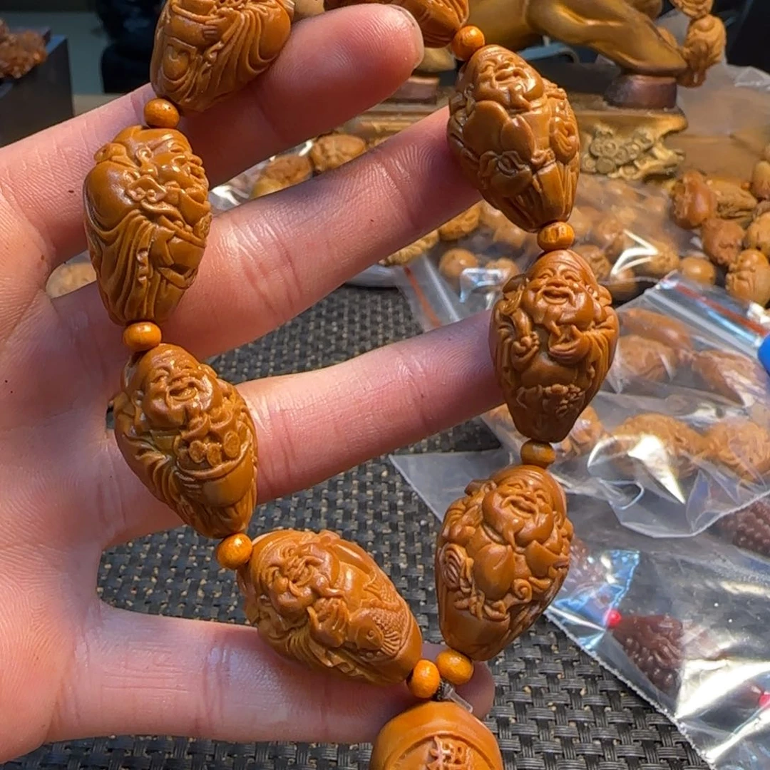 橄榄核手串/手链八宝财神