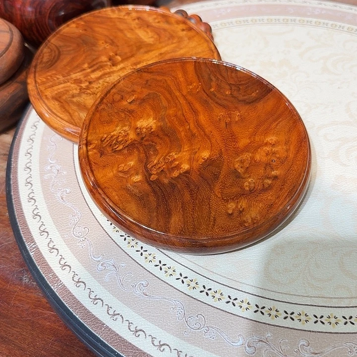 大果紫檀（缅甸花梨）留疤底座14公分