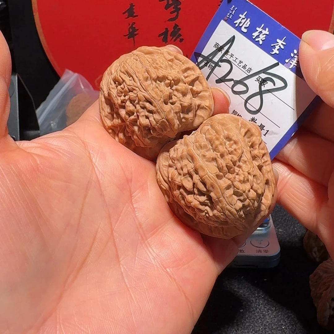 文玩核桃把件43望月