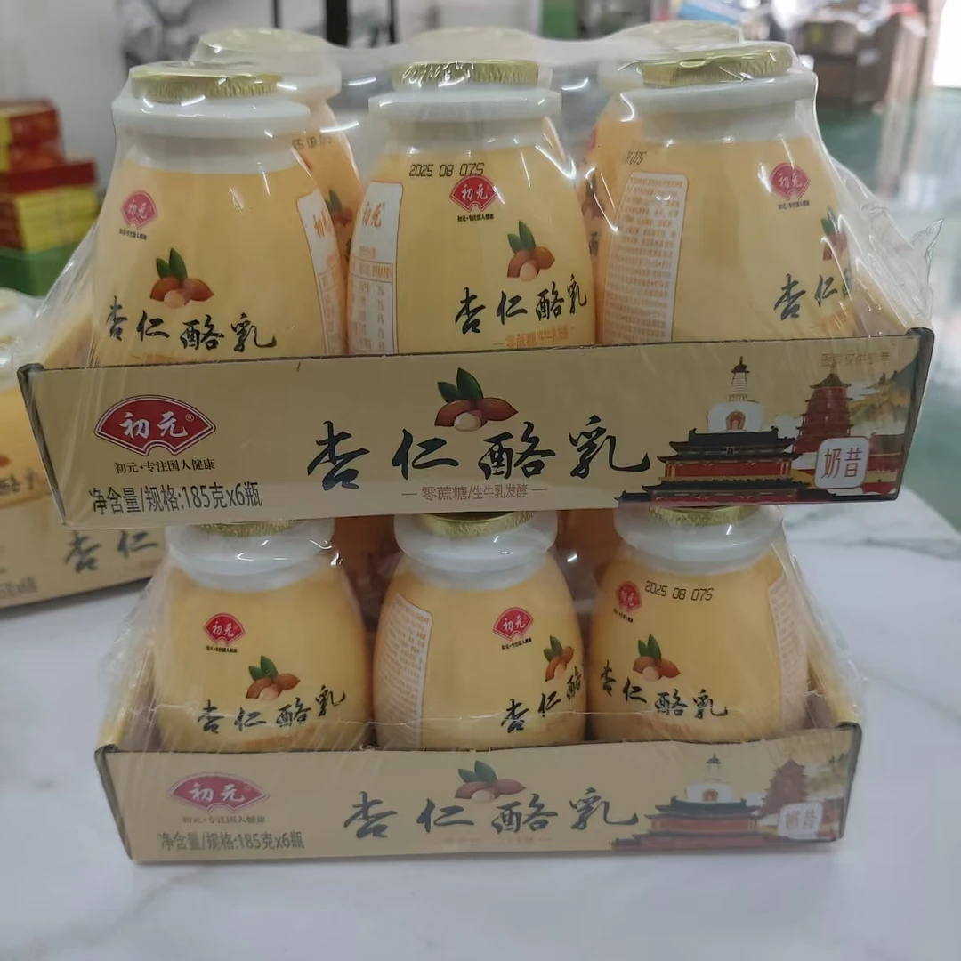 初元杏仁酪乳奶昔生牛乳发酵