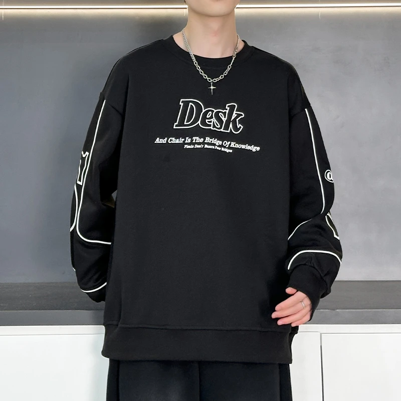 【断码清货】迈特优潮牌美式卫衣男新款休闲上衣服宽松百搭大码男装