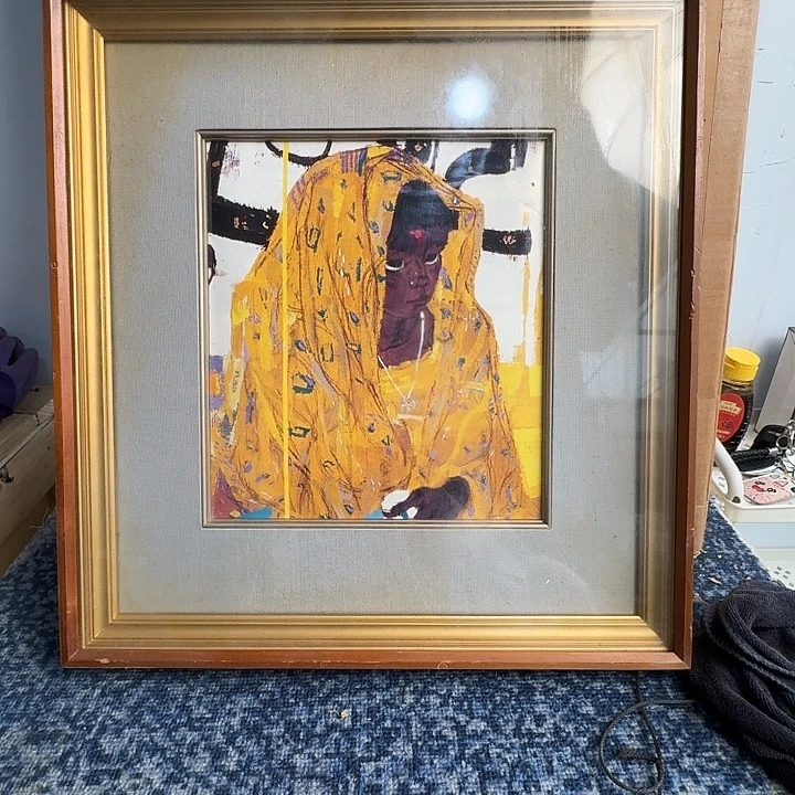 中古字画作品有磕碰瑕疵拍下看