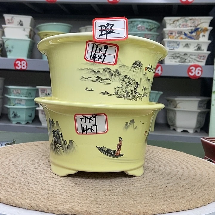 紫砂紫砂花盆6688