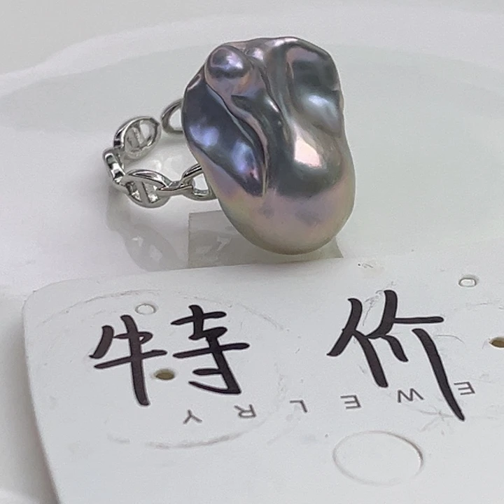 未镶嵌戒指淡水珍珠