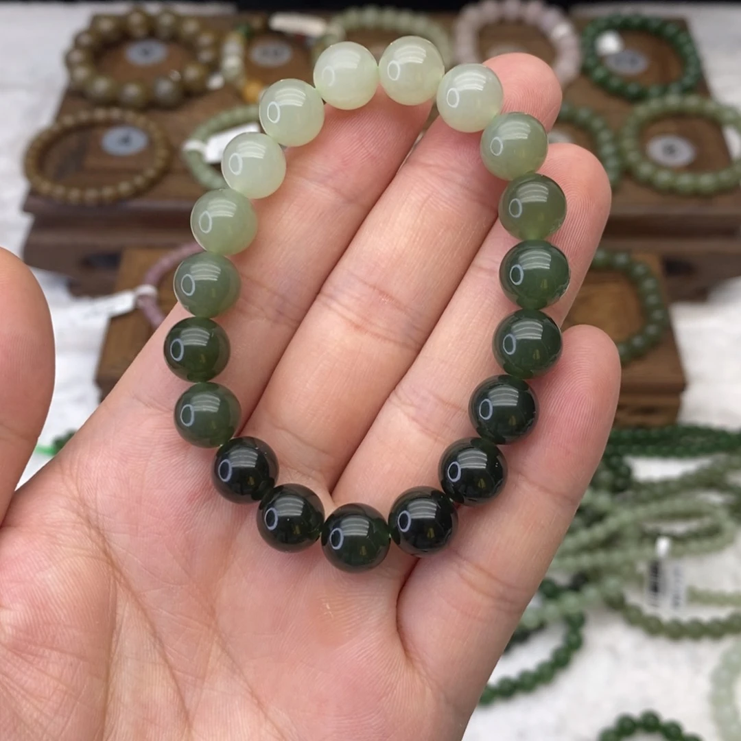 手链未镶嵌和田玉渐变卡10