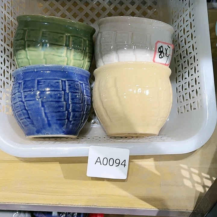 瓷片花盆多肉艺术品植物