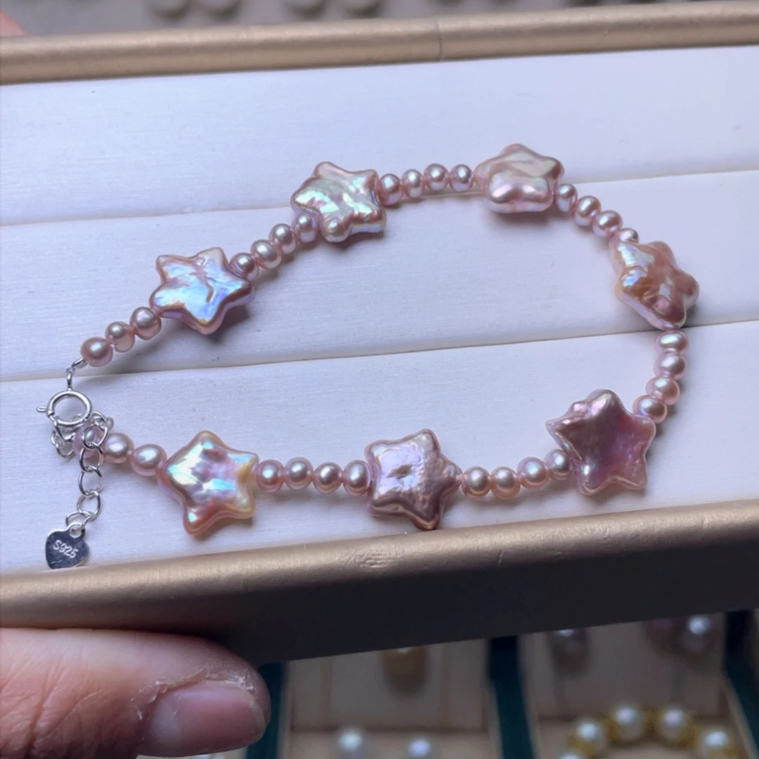 淡水珍珠手链银S925镶嵌