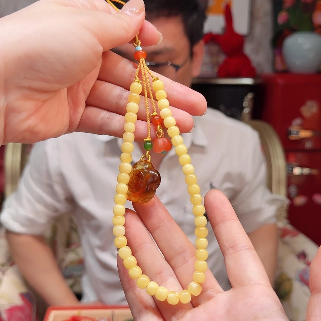 蜜蜡手链未镶嵌手串