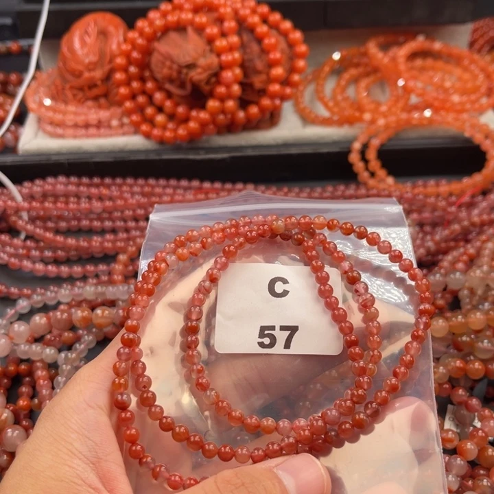 南红玛瑙未镶嵌多样性发货默认微瑕称重5mm