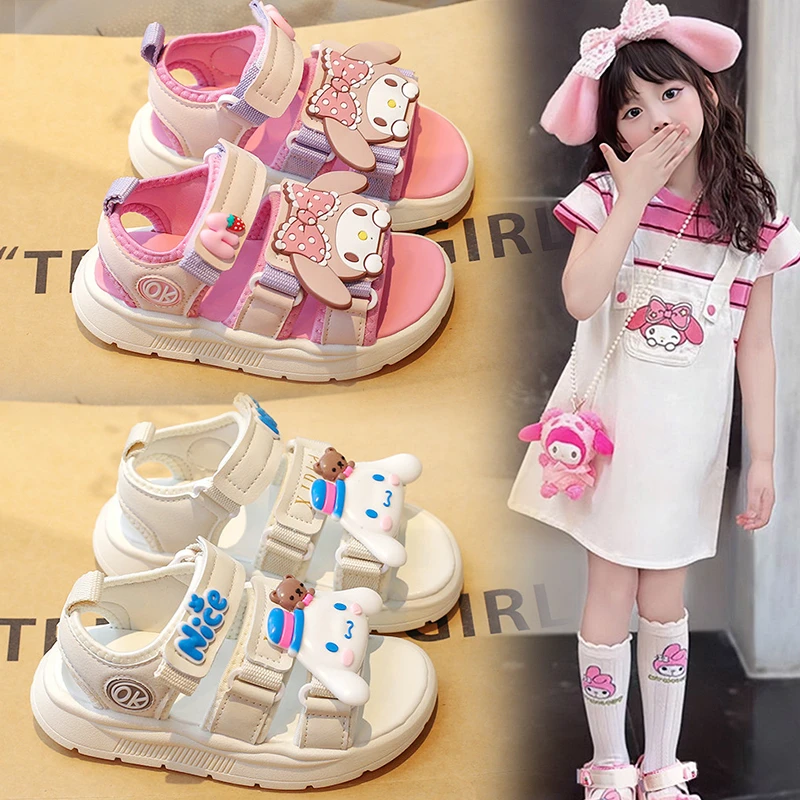 女童儿童凉鞋2025夏季新款运动凉鞋网红百搭学生韩版防滑沙滩鞋