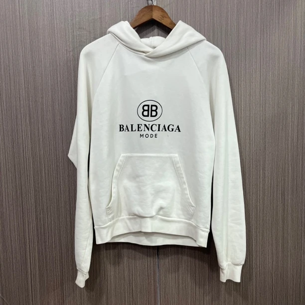 99新 Balenciaga/巴黎世家 95新Balenciaga巴黎世家双b帽衫尺码：S