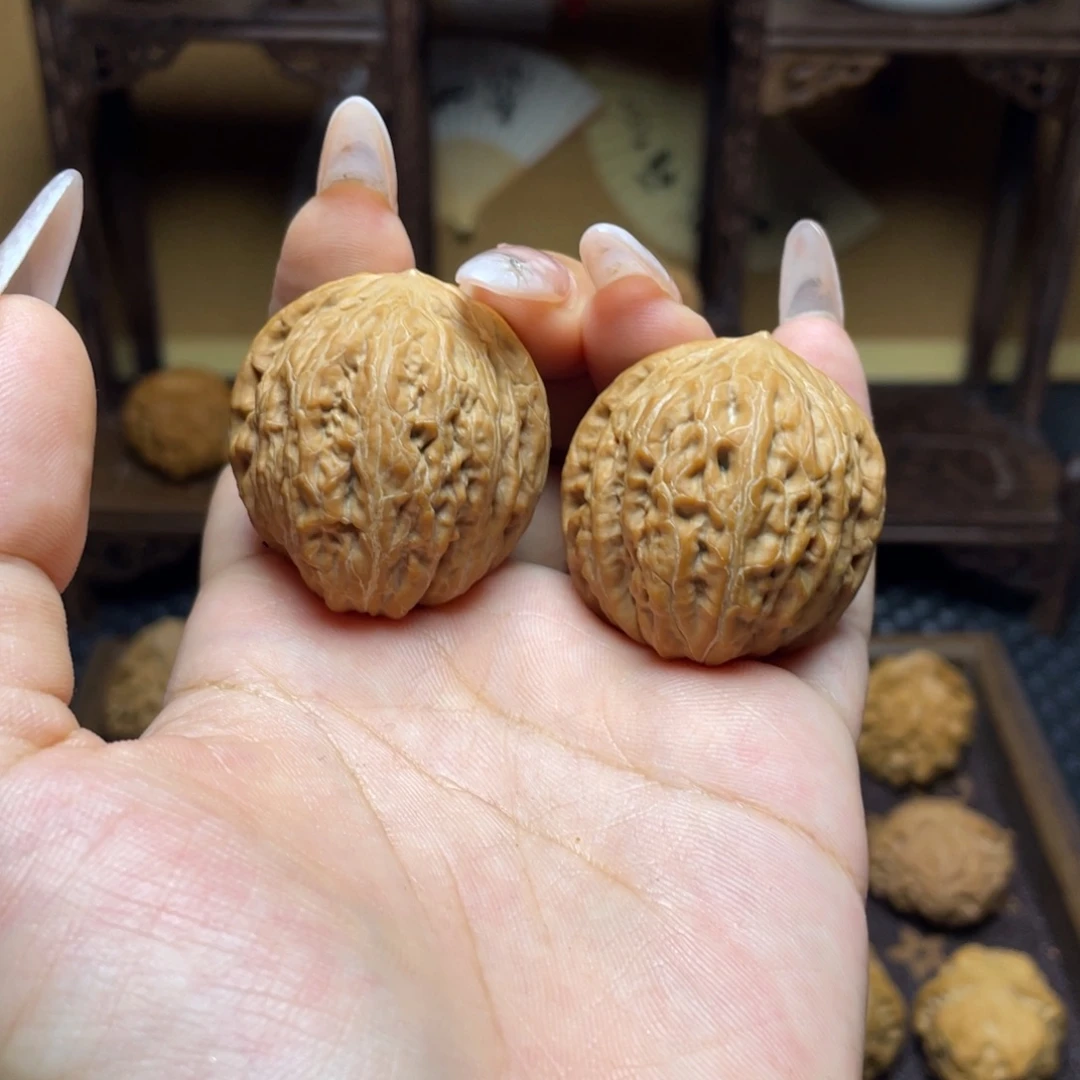 文玩核桃把件铁锤原桩36➕全白茬