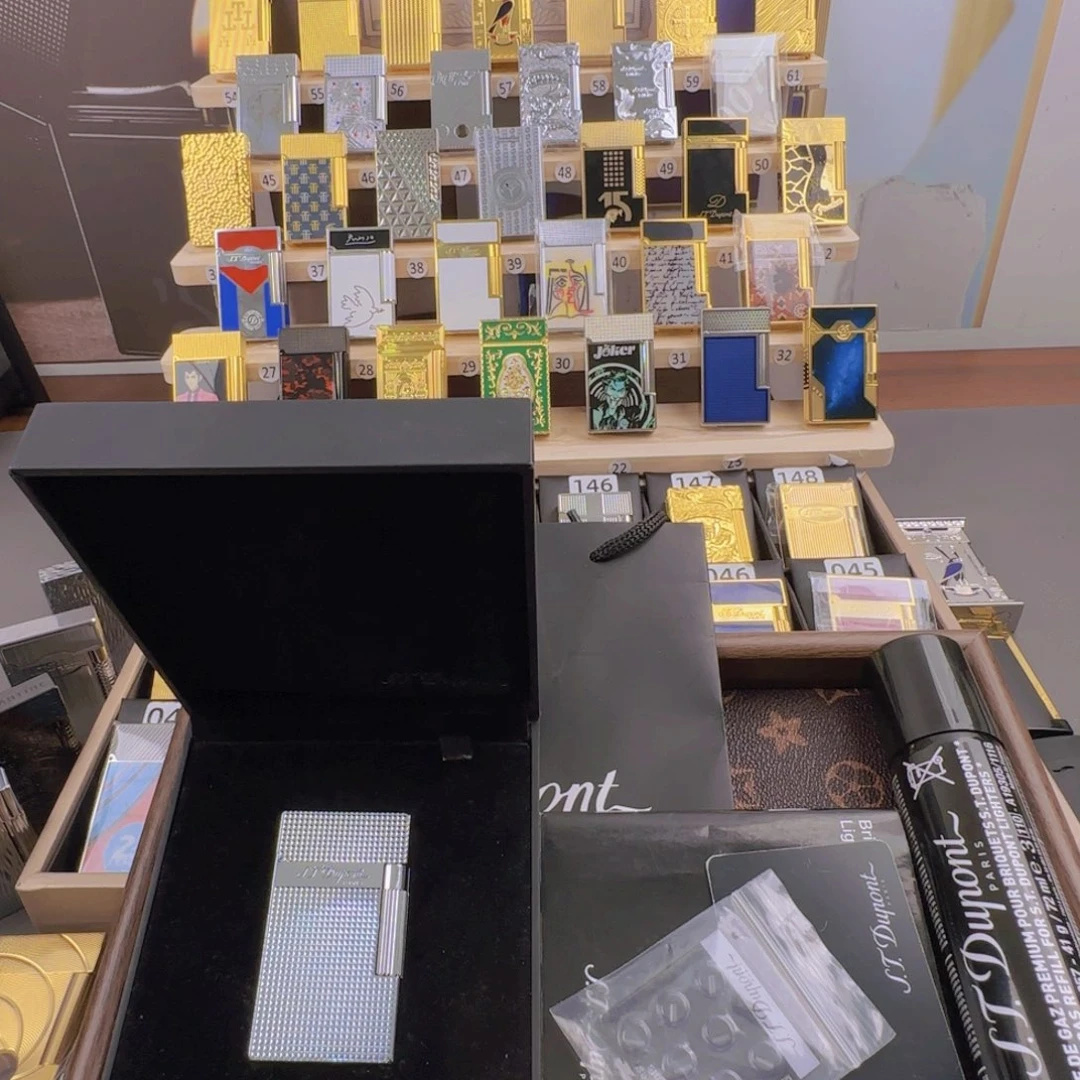 巴黎盯，银色，单火，全套礼盒