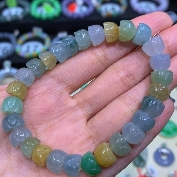 翡翠未镶嵌手链翡翠9