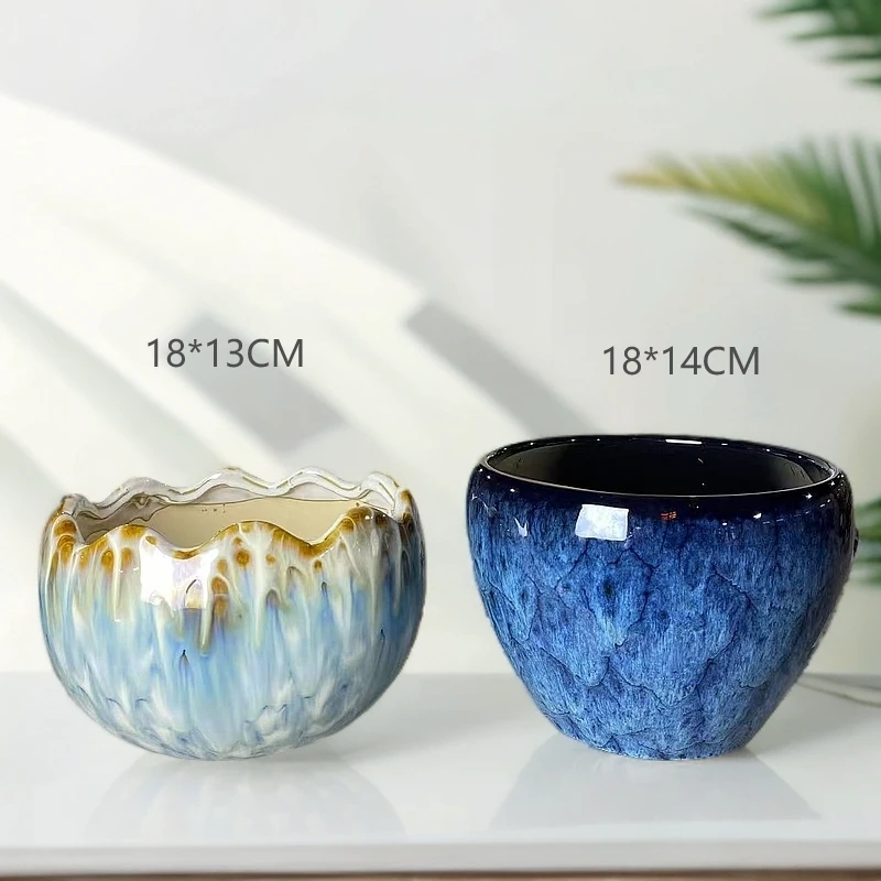 花盆陶瓷易清洗温馨高温烧制质量保证实物标准上釉拍照