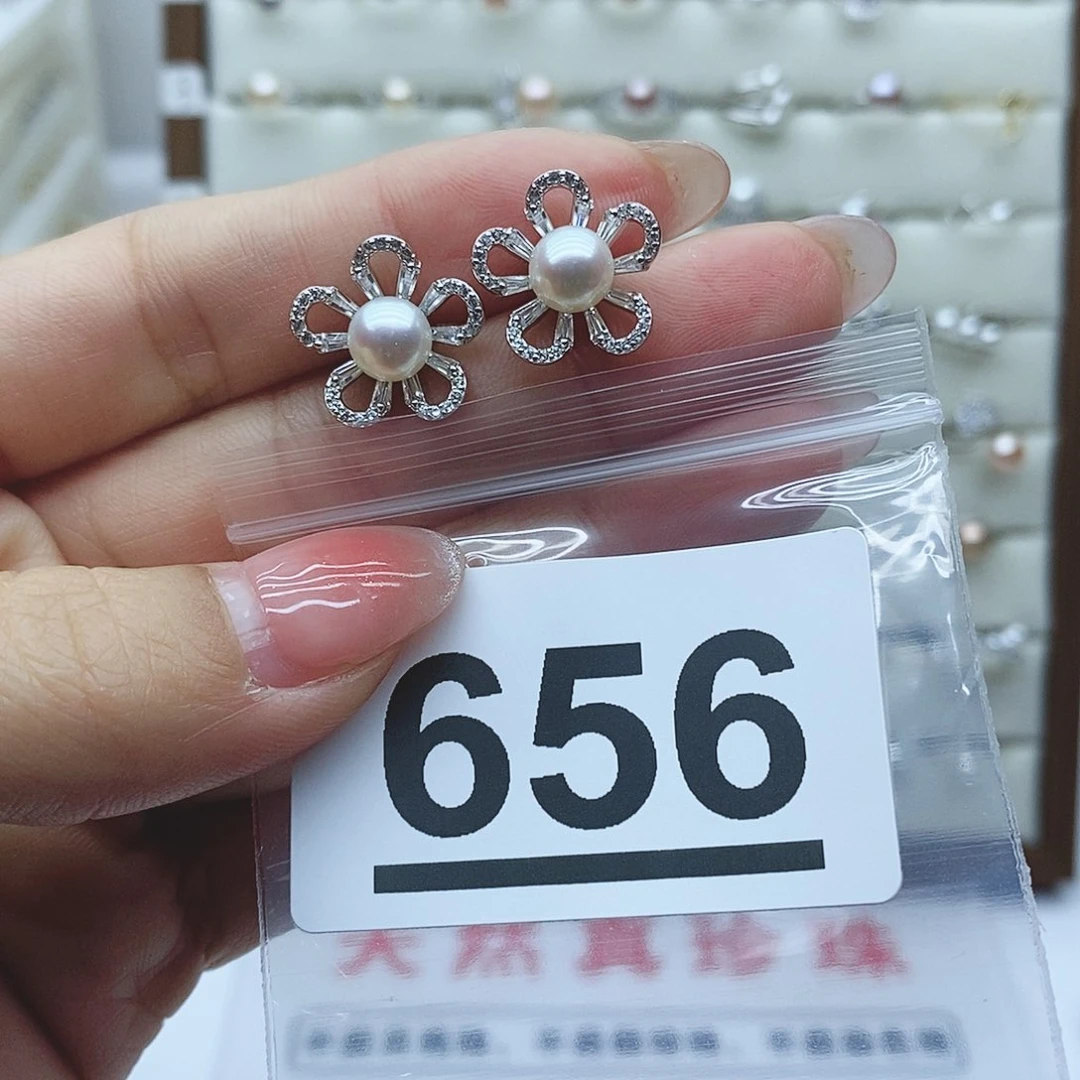 淡水珍珠戒指银S925镶嵌词**意656