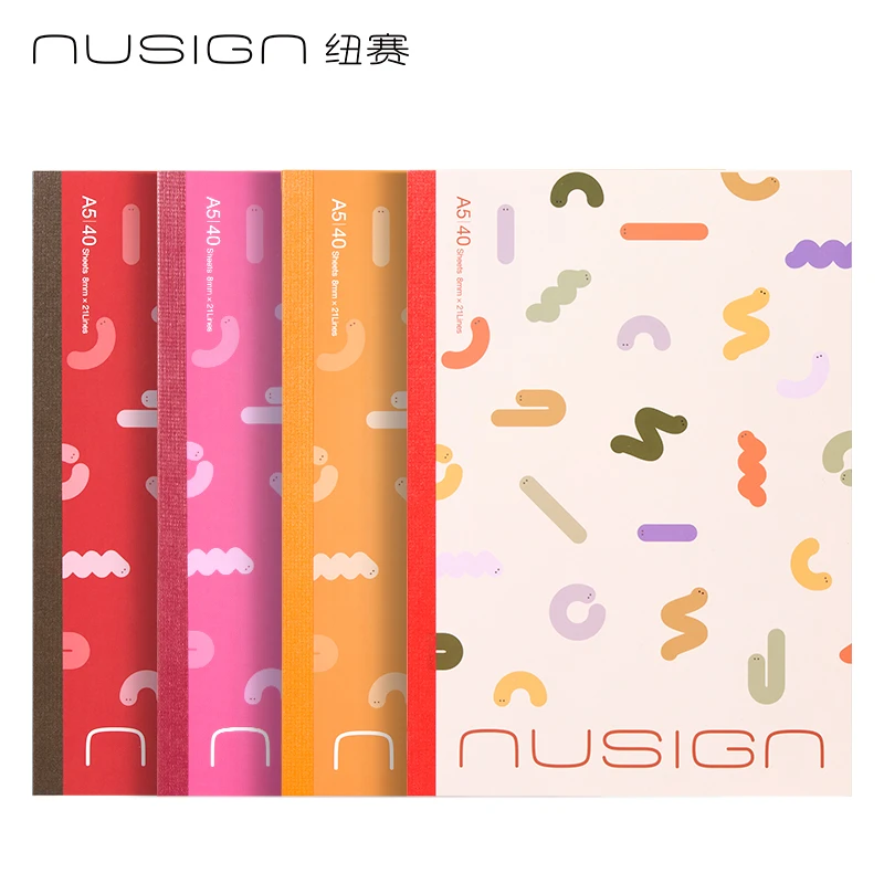 得力NS350-S无线装订本40张A5笔记本软抄本b5学生作业本记事本子