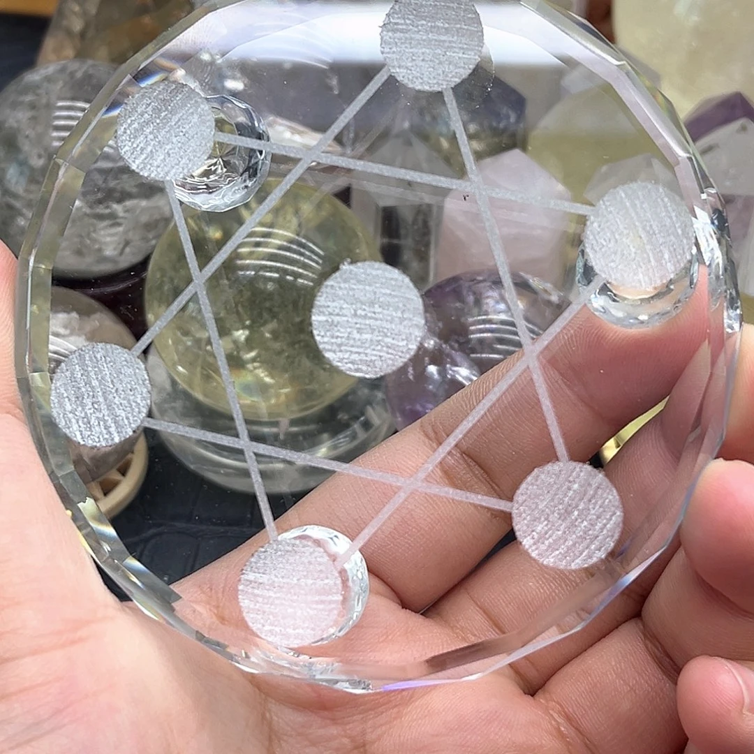 水晶珠宝半成品未镶嵌1 七星盘 大号/小号（可选）