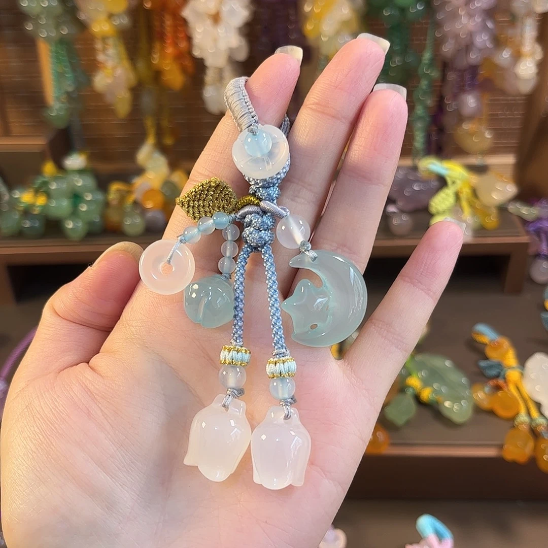 玛瑙/玉髓未镶嵌车挂