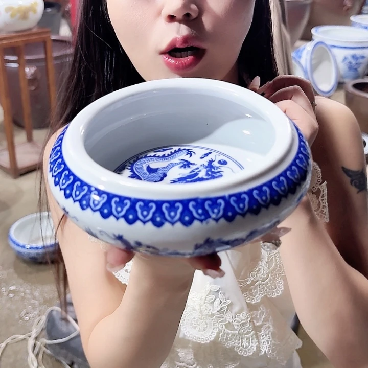 瓷片口径13厘米 高度6厘米