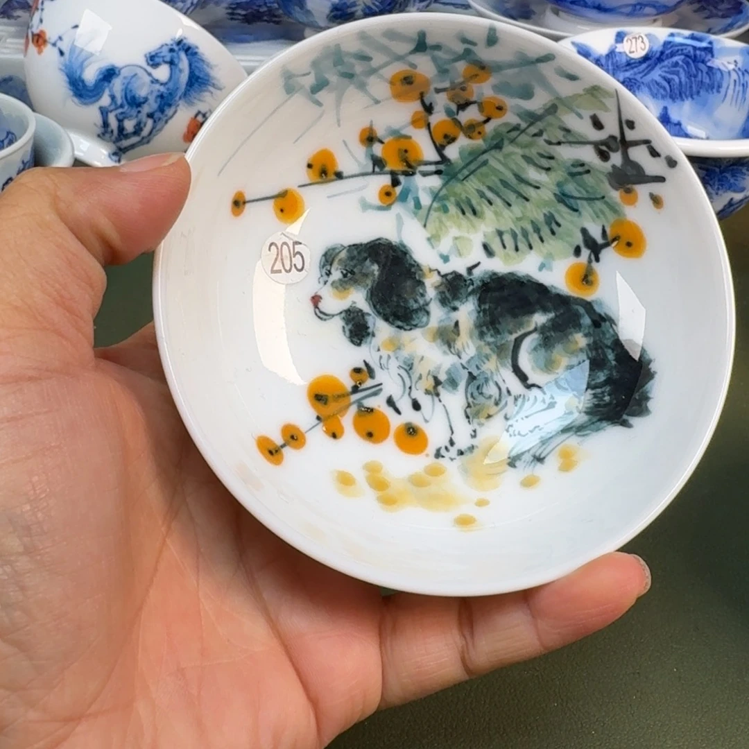 陶纯手绘茶具圆圆205