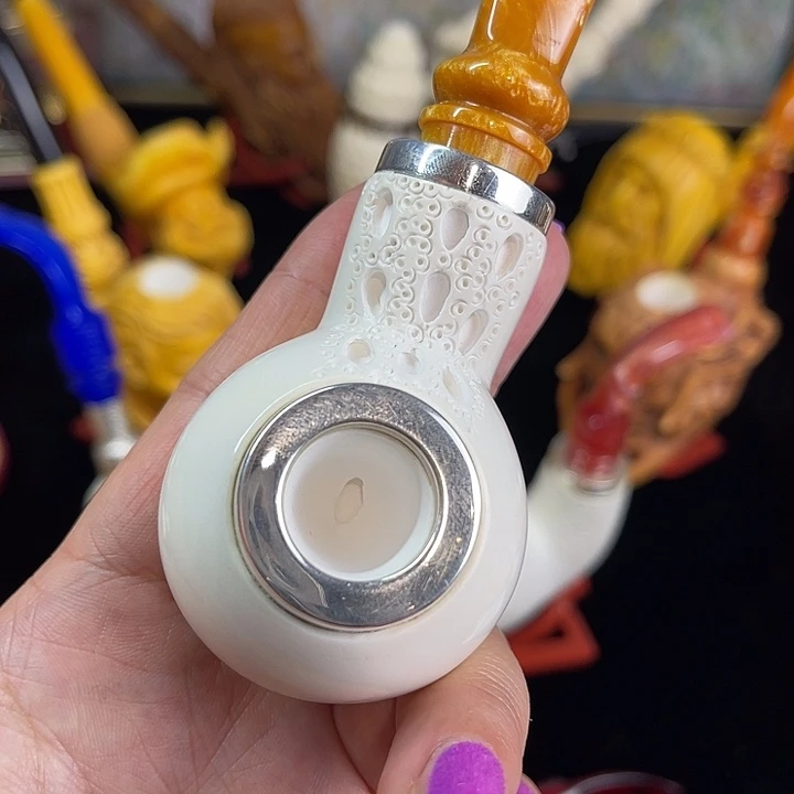 海泡石烟斗中号空腔平底锅114