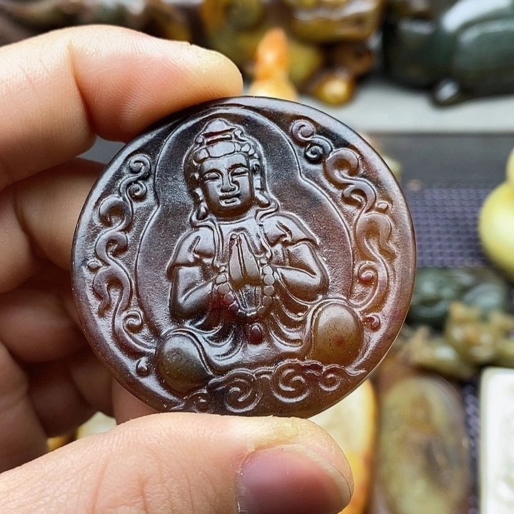 未镶嵌蛇纹石玉颈饰