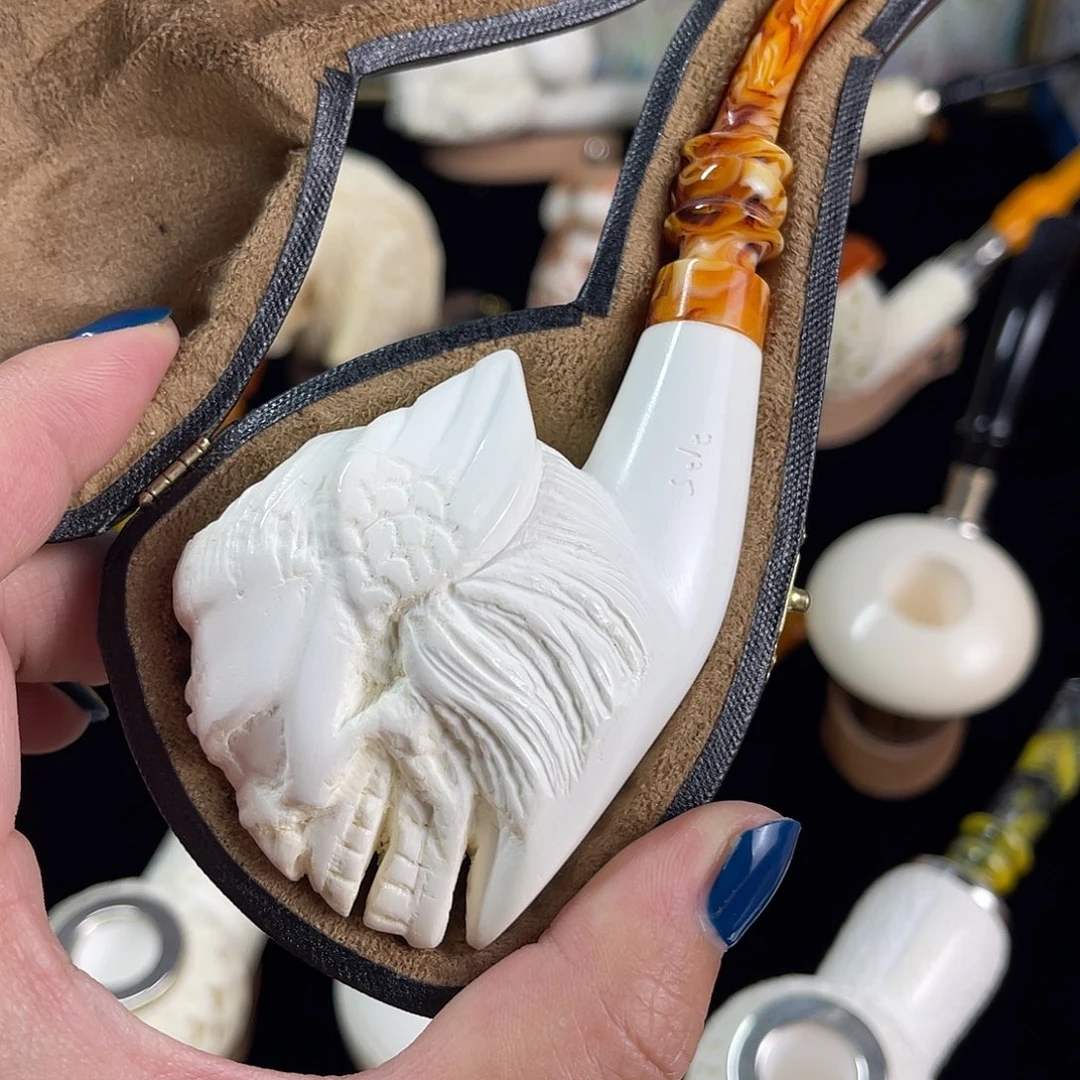 海泡石中大号骷髅特价