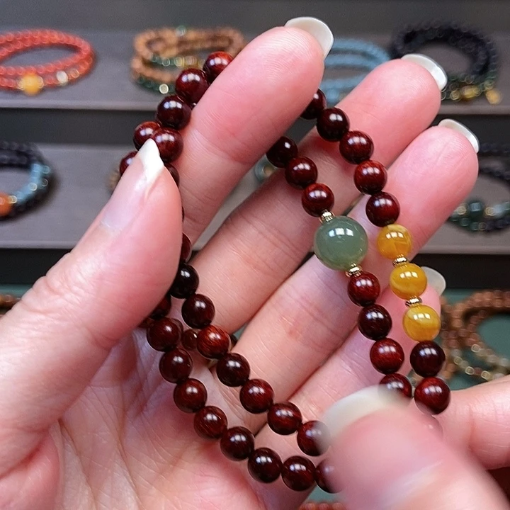 手串檀香紫檀（小叶紫檀）未镶嵌0.6