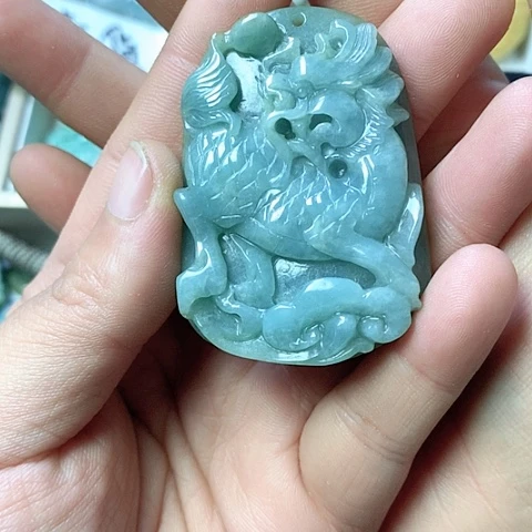 翡翠颈饰未镶嵌天然缅甸翡翠a货