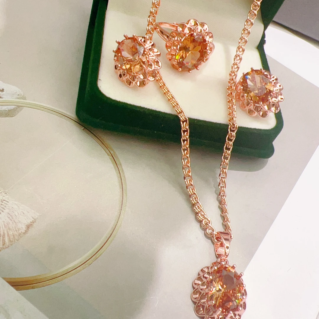 合金玻璃耳饰 qiqak nuska 三件套时尚洋气23号货款hasalrang