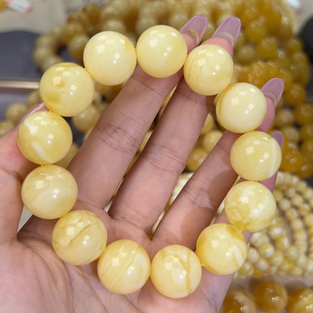 未镶嵌琥珀手链40.3白蜡