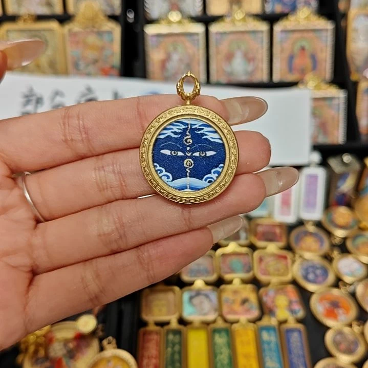 吊坠白**白纯手绘药师老师唐卡