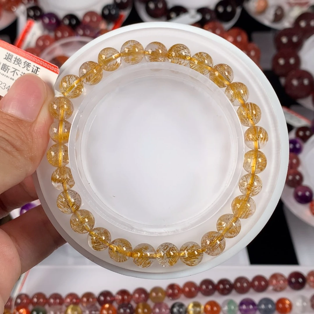 未镶嵌手链水晶黄超