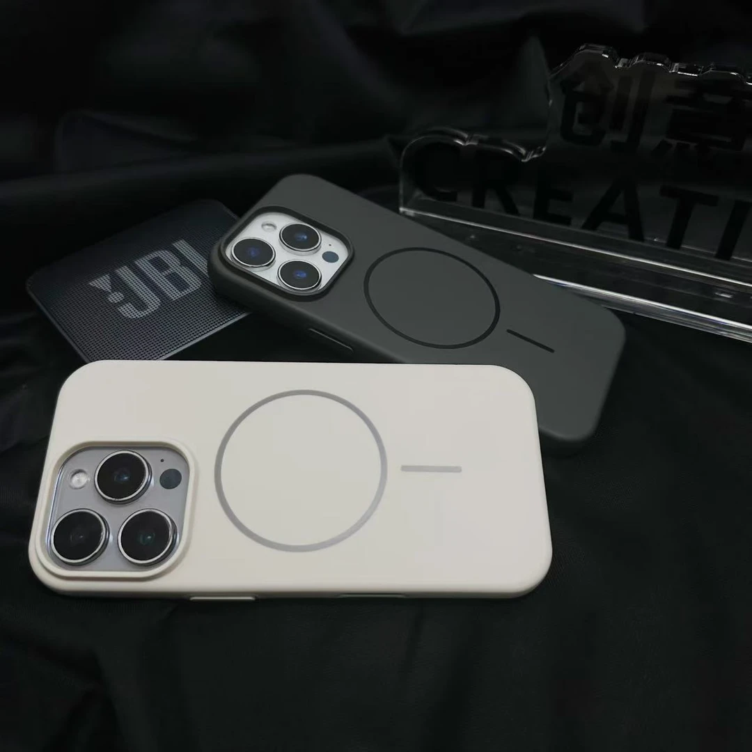 细圈磁吸肤感壳适用苹果13Promax新款手机壳15Promax防摔16pm