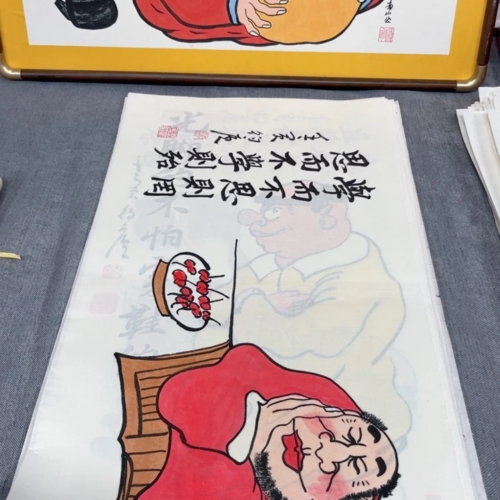 国画手绘禅意画一物一拍