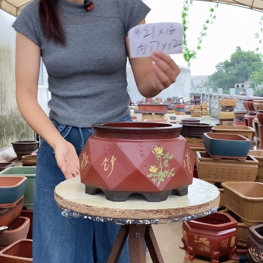 紫砂花盆紫砂花盆