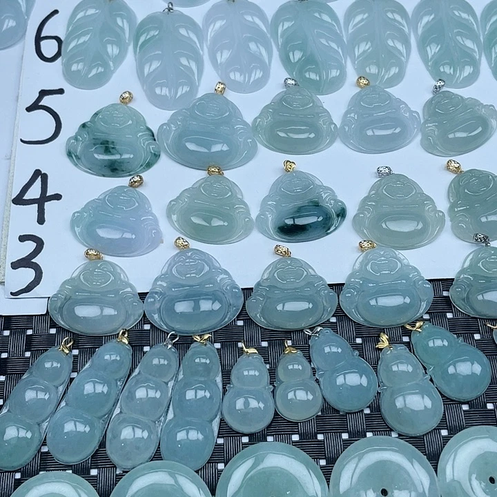 翡翠未镶嵌颈饰纯天然缅甸a货翡翠