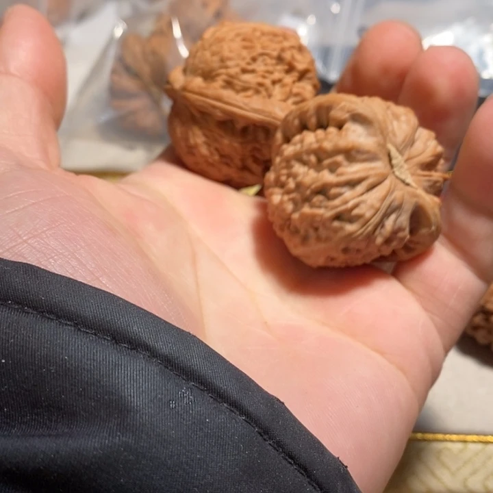 文玩核桃把件无**生核桃