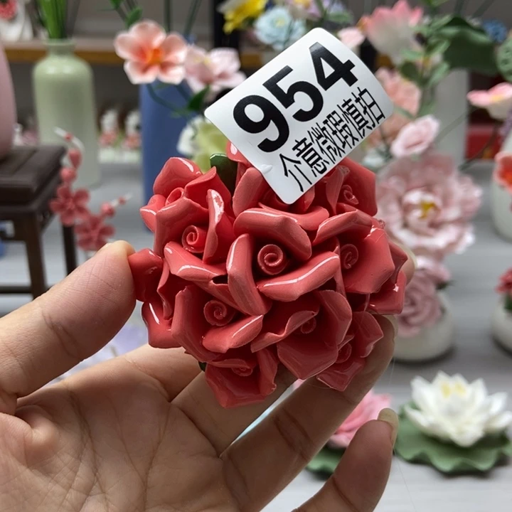 陶瓷手工制作陶瓷花