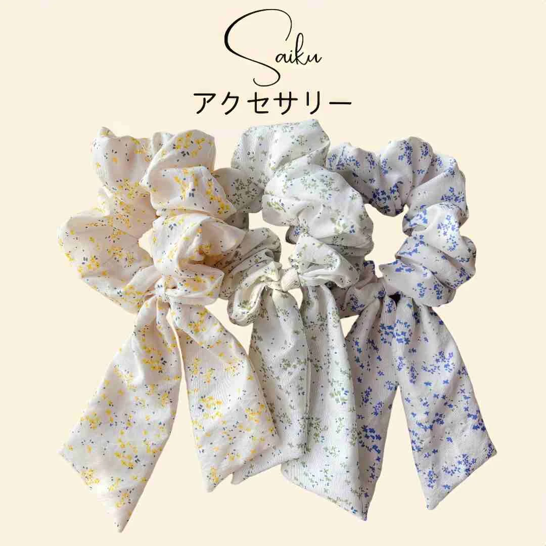 碎花发圈发绳头绳大肠圈文艺森系发饰清新气质