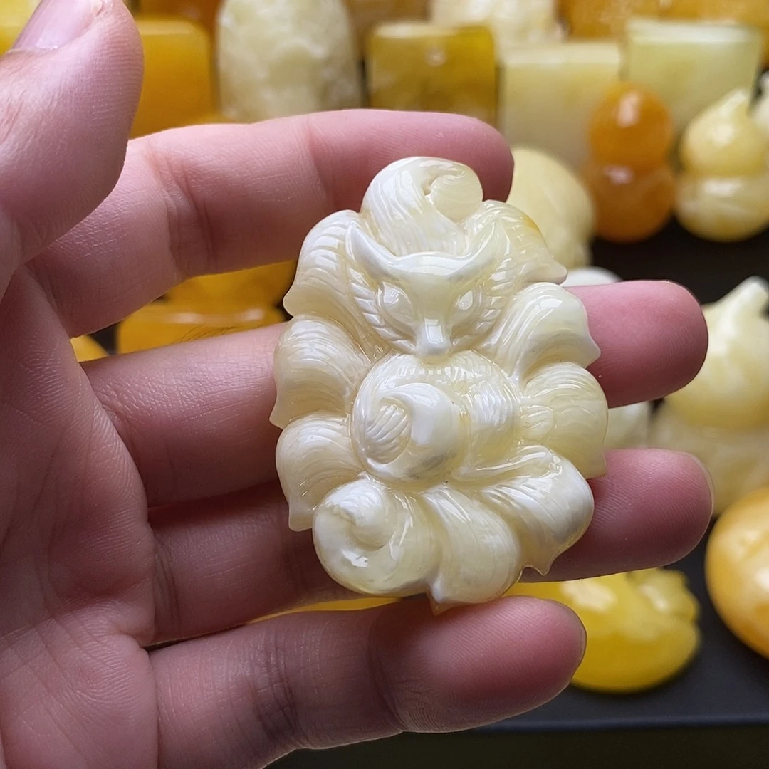 琥珀颈饰未镶嵌琥珀蜜蜡吊坠