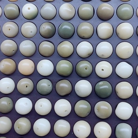 吊坠白玉菩提13渐变苹果圆120颗