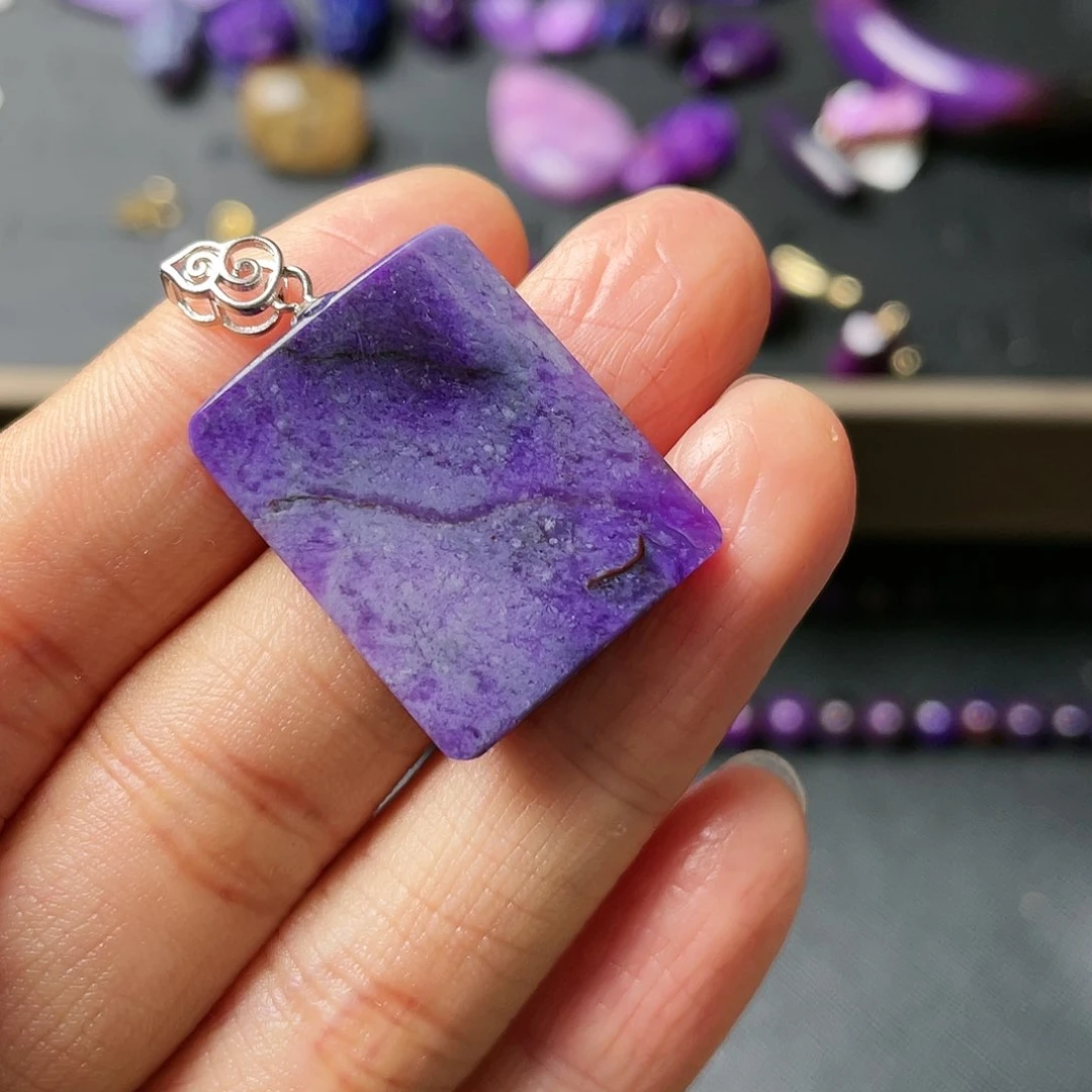 苏纪石（舒俱来）吊坠银S925镶嵌