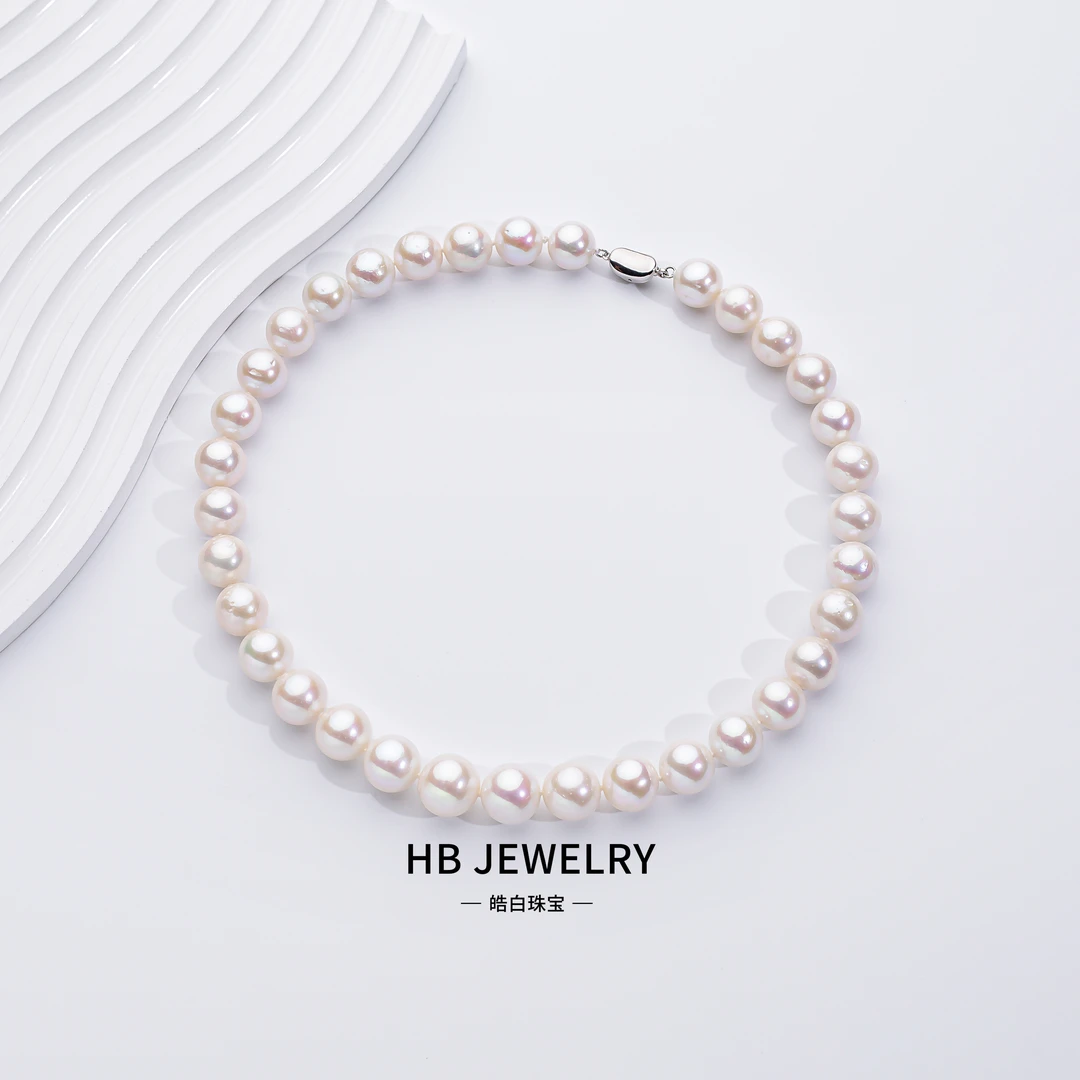 【皓白珠宝】巨无霸 天然淡水珍珠11-14MM/ S925银 气质明星同款
