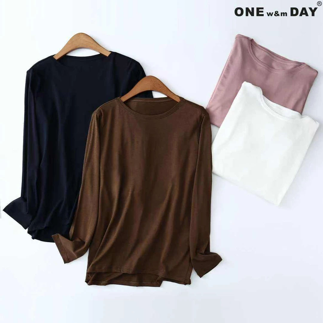 Yun Shen-「后拼接长袖」四色百搭简约流行潮流0362-O