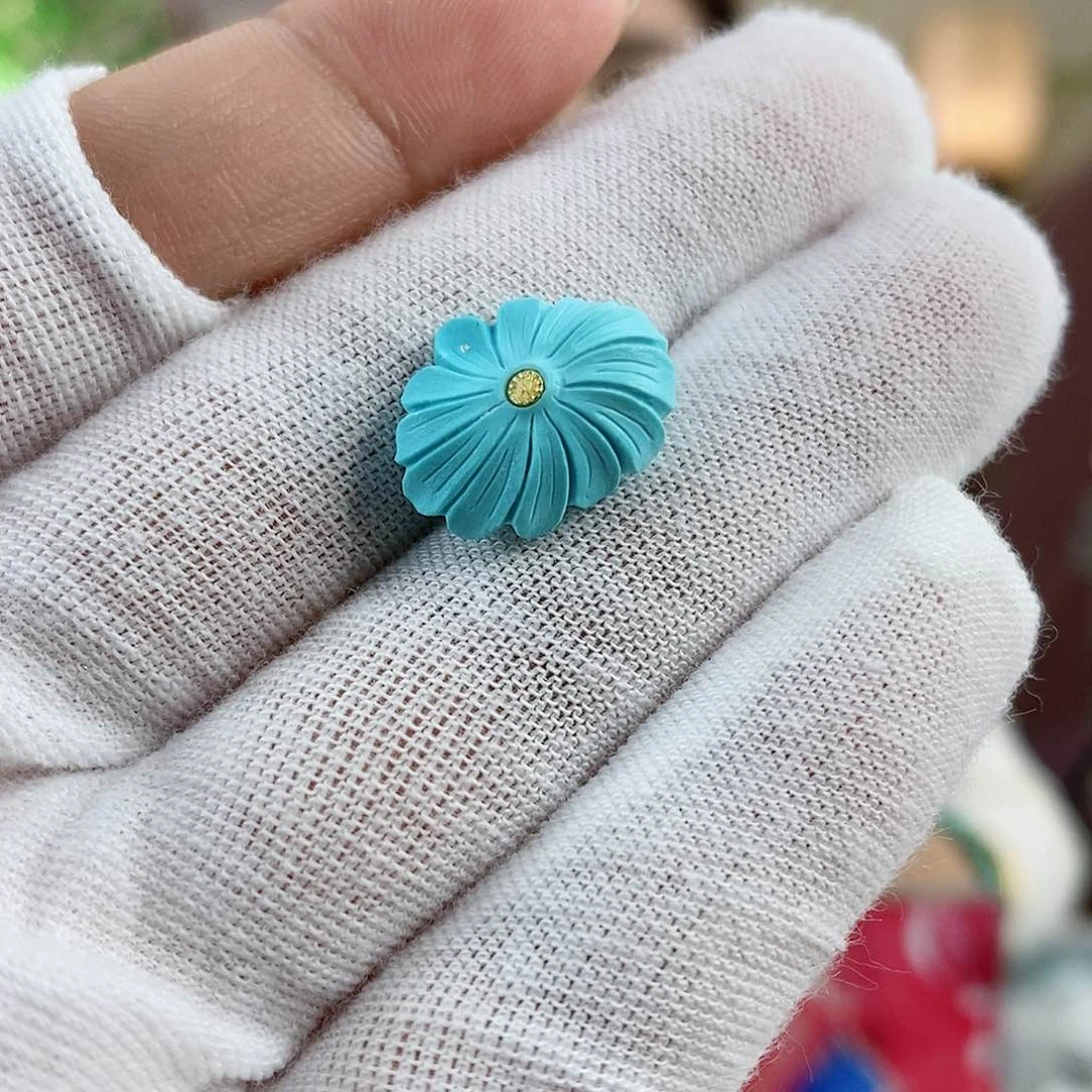 绿松石珠宝奇石未镶嵌