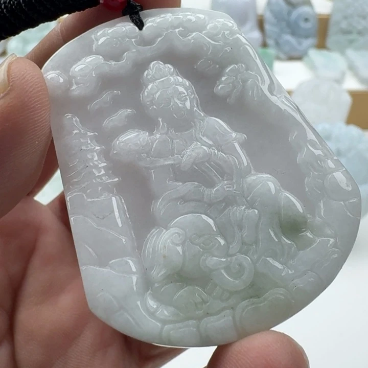 翡翠未镶嵌颈饰天然缅甸A货翡翠