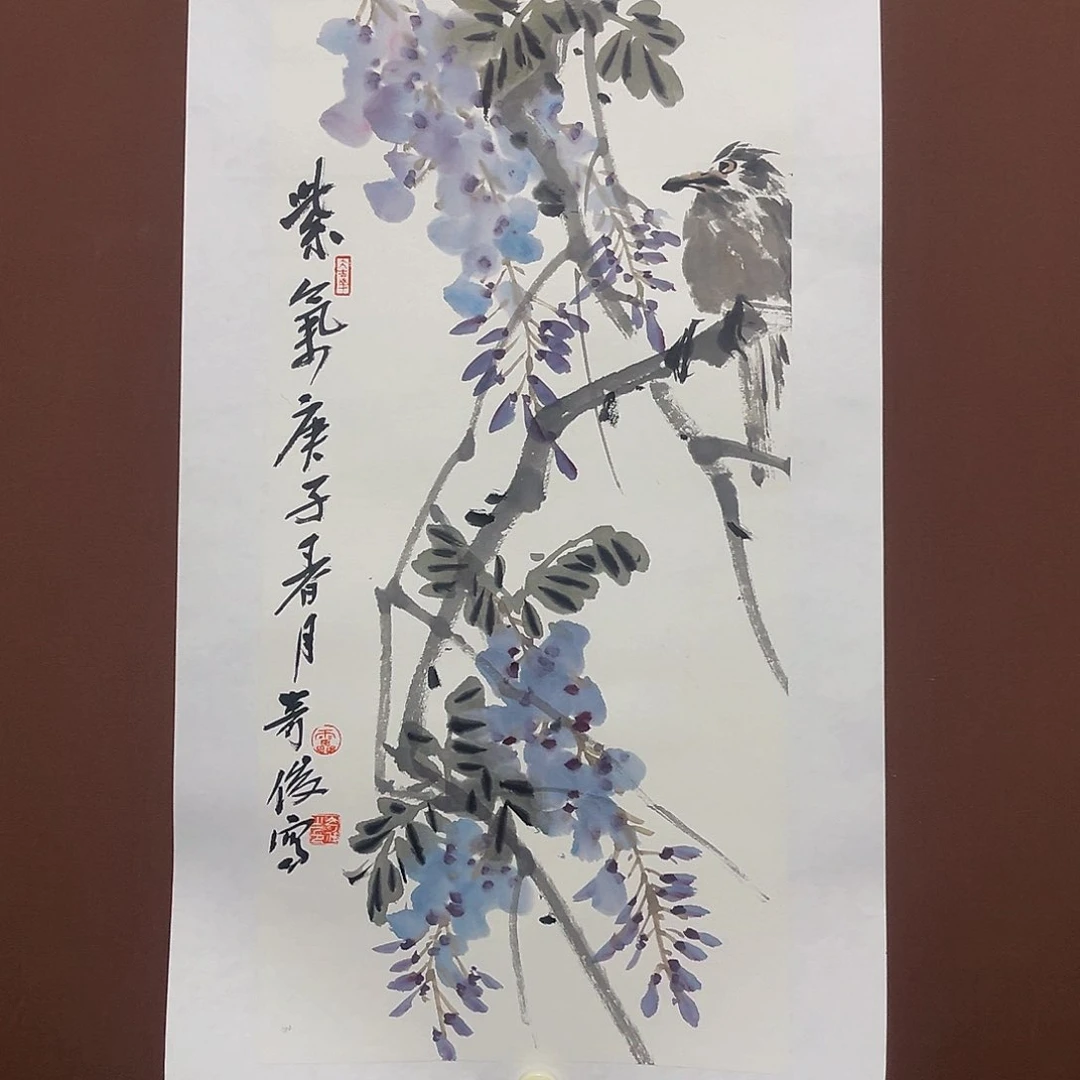 书法D****o国画作品花鸟